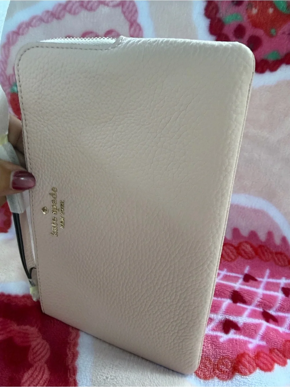 kate spade Blush Pink Leather Wristlet Wallet